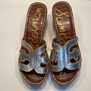 Sam Edelman platform sandal // size 7 // platinum